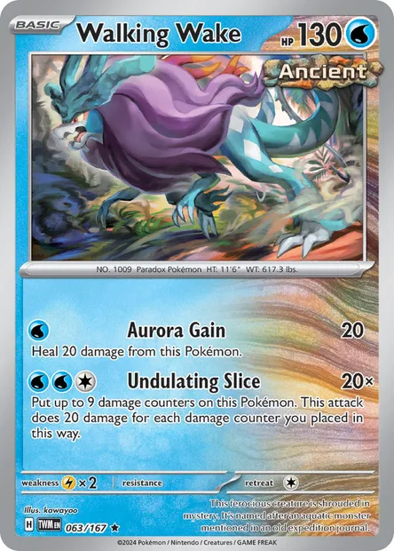 Walking Wake, Pokémon card TWM 063 — Twilight Masquerade set