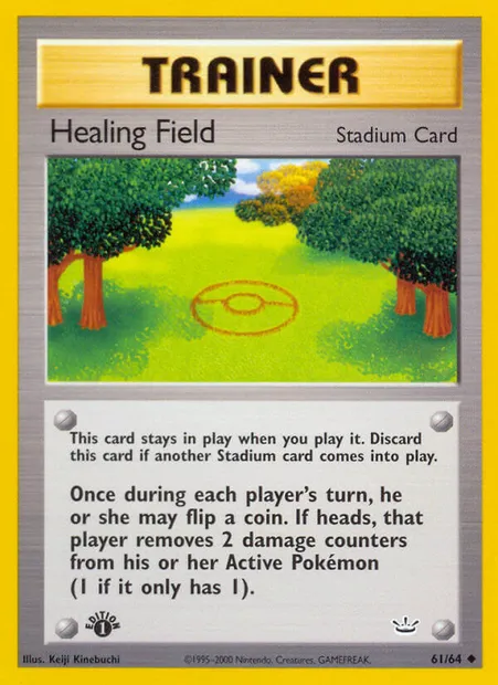 Healing Field, Pokémon card NR 61 — Neo Revelation set