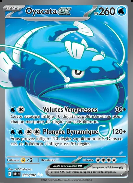 Oyacata-ex, carte Pokémon DRI 211 — extension Rivalités Destinées