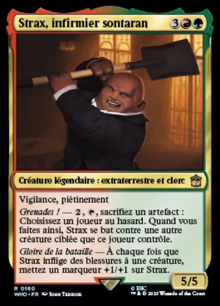 Strax, infirmier sontaran, carte Magic WHO 160 — extension Doctor Who