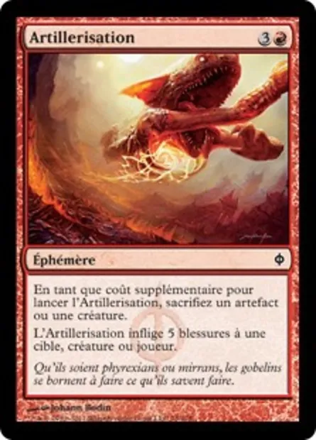 Artillerisation, carte Magic NPH 79 — extension La Nouvelle Phyrexia
