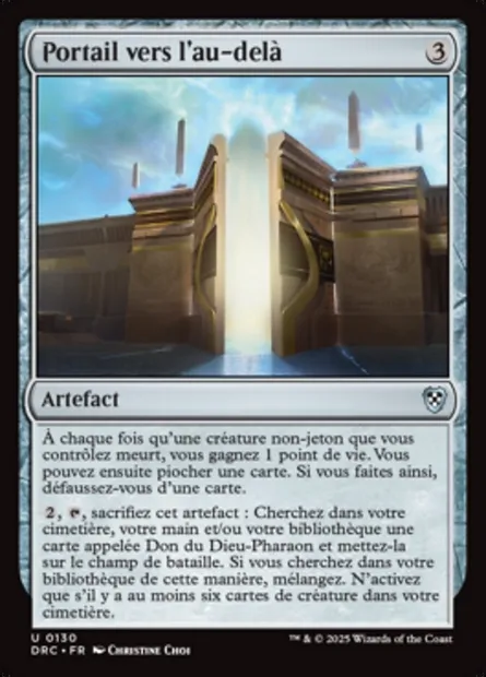 Portail vers l'au-delà, carte Magic DRC 130 — extension Aetherdrift Commander