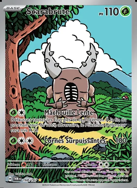 Scarabrute, carte Pokémon TWM 168 — extension Mascarade Crépusculaire