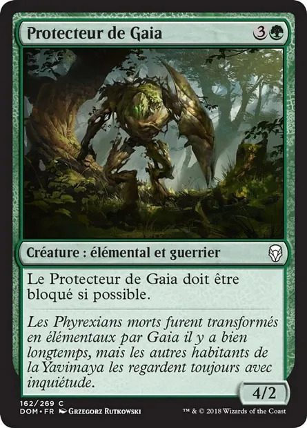 Protecteur de Gaia, carte Magic DOM 162 — extension Dominaria