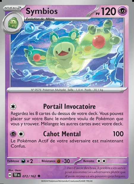 Symbios, carte Pokémon TEF 072 — extension Forces Temporelles