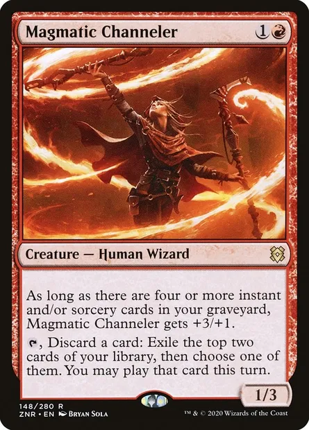 Magmatic Channeler, Magic card ZNR 148 — Zendikar Rising set