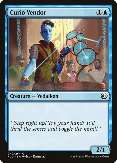 Curio Vendor, Magic card KLD 42 — Kaladesh set