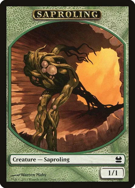 Saproling, carte Magic TMMA 12 — extension Modern Masters Tokens