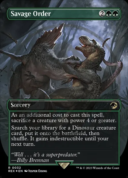 Savage Order, Magic card REX 32 — Jurassic World Collection set