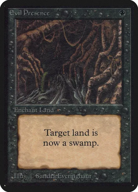 Evil Presence, Magic card LEA 107 — Limited Edition Alpha set