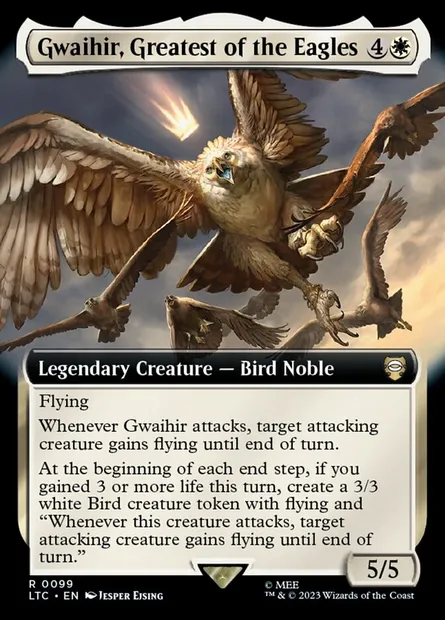 Gwaihir, Greatest of the Eagles, Magic card LTC 99 — Tales of Middle-earth Commander set