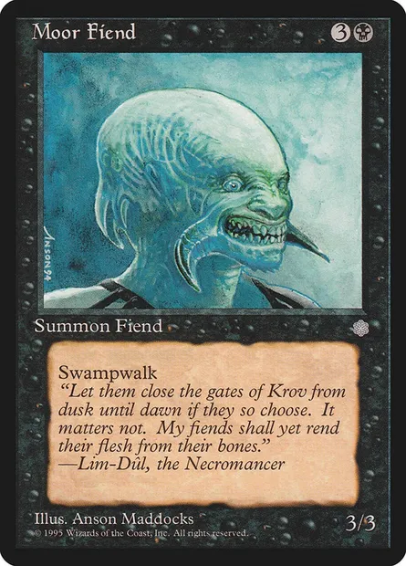Moor Fiend, Magic card ICE 153 — Ice Age set