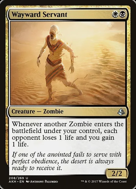 Wayward Servant, Magic card AKH 208 — Amonkhet set