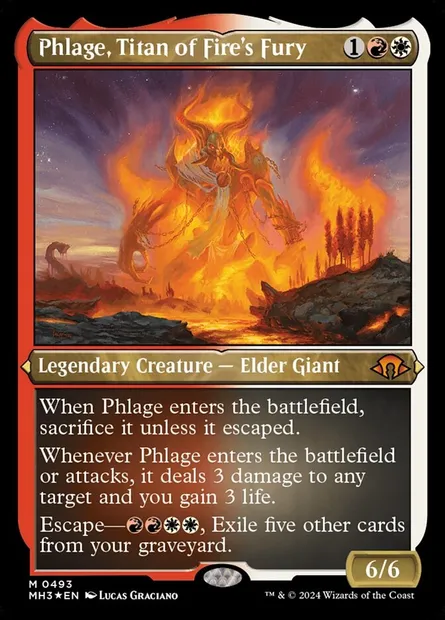 Phlage, Titan of Fire's Fury, Magic card MH3 493 — Modern Horizons 3 set