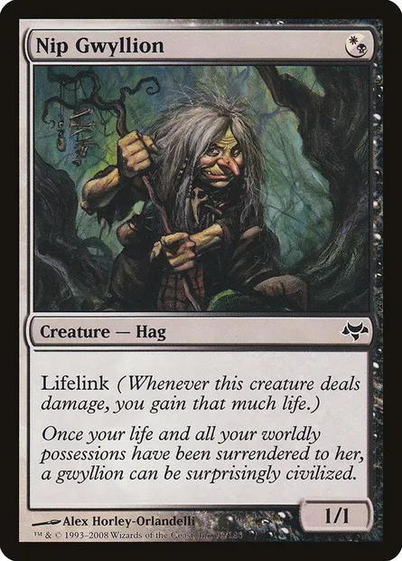 Nip Gwyllion, Magic card EVE 92 — Eventide set