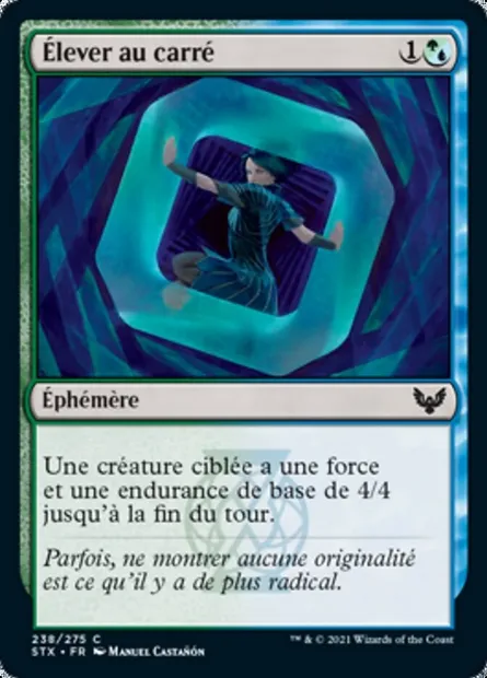 Élever au carré, carte Magic STX 238 — extension Strixhaven: l'Académie des Mages
