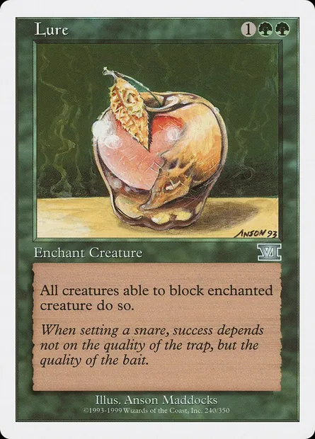 Lure, Magic card 6ED 240 — Classic Sixth Edition set
