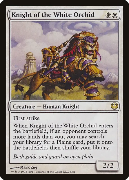 Knight of the White Orchid, Magic card DDG 6 — Duel Decks: Knights vs. Dragons set