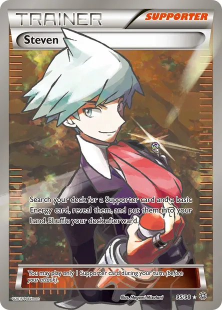 Steven, Pokémon card AOR 95 — Ancient Origins set