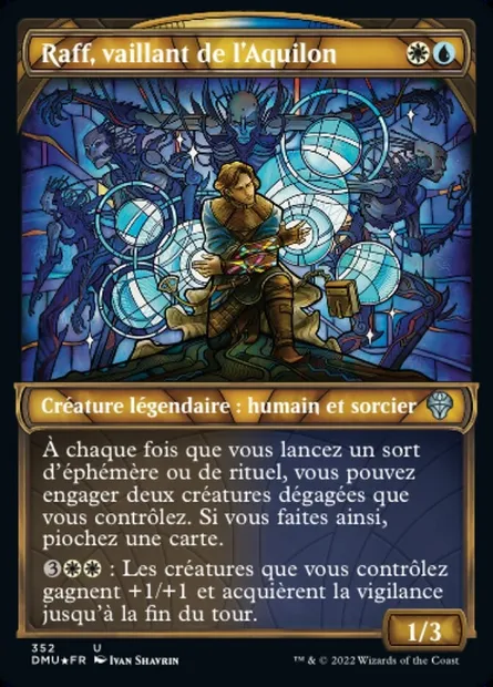Raff, vaillant de l'Aquilon, carte Magic DMU 352 — extension Dominaria Uni