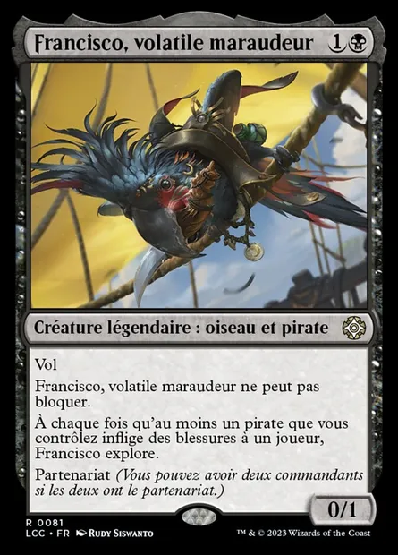Francisco, volatile maraudeur, carte Magic LCC 81 — extension The Lost Caverns of Ixalan Commander