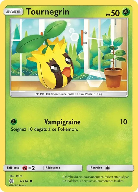 Tournegrin, carte Pokémon CEC 7 — extension Éclipse Cosmique