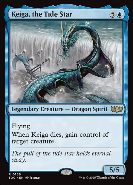 Keiga, the Tide Star, Magic card TDC 156 — Tarkir: Dragonstorm Commander set