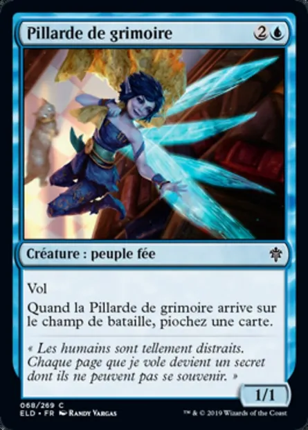 Pillarde de grimoire, carte Magic ELD 68 — extension Throne of Eldraine