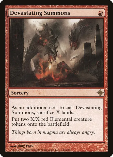 Devastating Summons, Magic card ROE 140 — Rise of the Eldrazi set