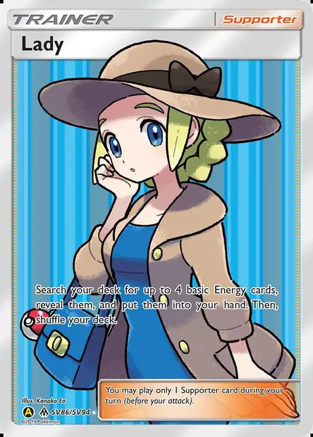 Lady, Pokémon card SMA SV86 — Hidden Fates Shiny Vault set