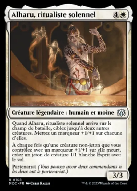 Alharu, ritualiste solennel, carte Magic MOC 168 — extension March of the Machine Commander