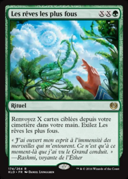 Les rêves les plus fous, carte Magic KLD 174 — extension Kaladesh