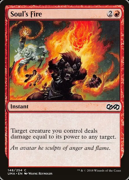 Soul's Fire, Magic card UMA 148 — Ultimate Masters set