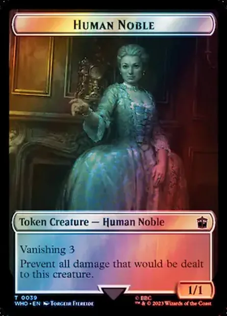 Human Noble, Magic card TWHO 39 — Doctor Who Tokens set