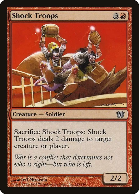 Shock Troops, Magic card 8ED 223★ — Eighth Edition set