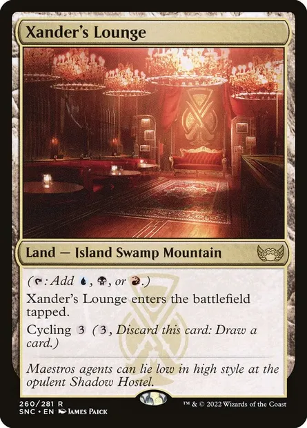 Xander's Lounge, Magic card SNC 260 — Streets of New Capenna set