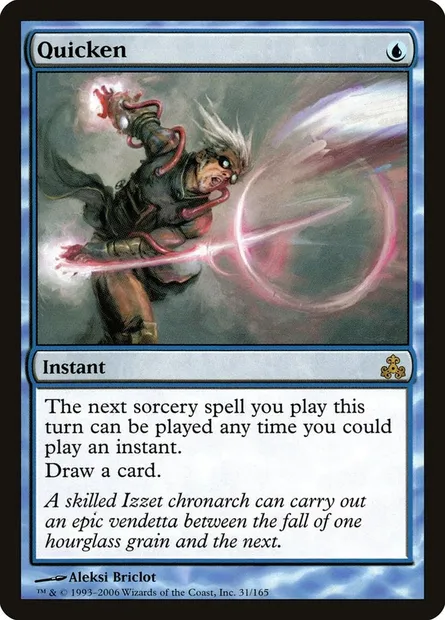 Promptitude, carte Magic GPT 31 — extension Le Pacte des Guildes