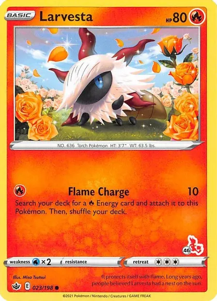 Pyronille, carte Pokémon BA22 023-46 — extension Battle Academy 2022