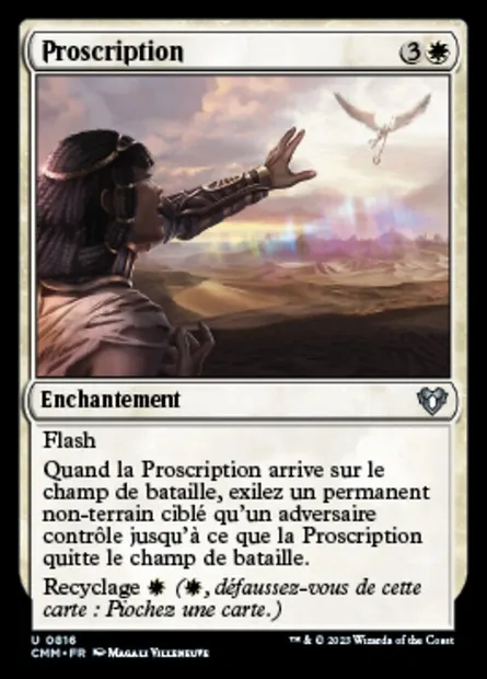 Proscription, carte Magic CMM 816 — extension Commander Masters