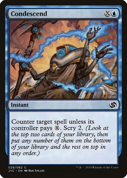 Condescend, Magic card JVC 28 — Duel Decks Anthology: Jace vs. Chandra set