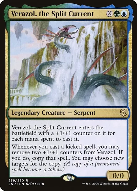 Verazol, the Split Current, Magic card ZNR 239 — Zendikar Rising set