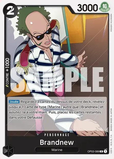 Brandnew, carte One Piece OP03-089 — extension PILLARS OF STRENGTH