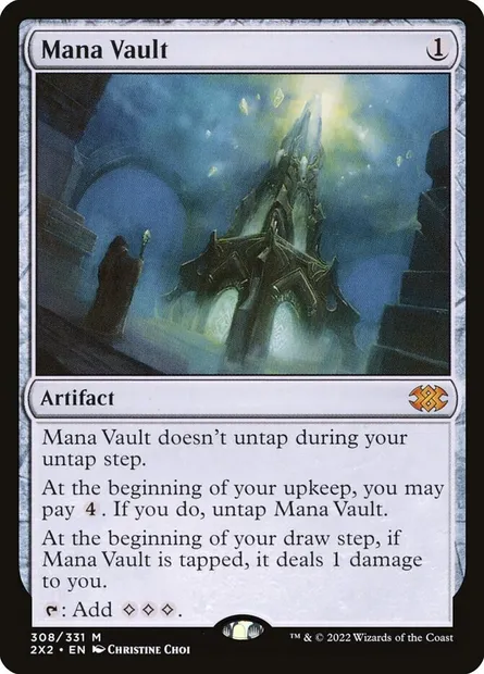 Mana Vault, Magic card 2X2 308 — Double Masters 2022 set