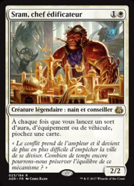 Sram, chef édificateur, carte Magic AER 23 — extension La révolte éthérique