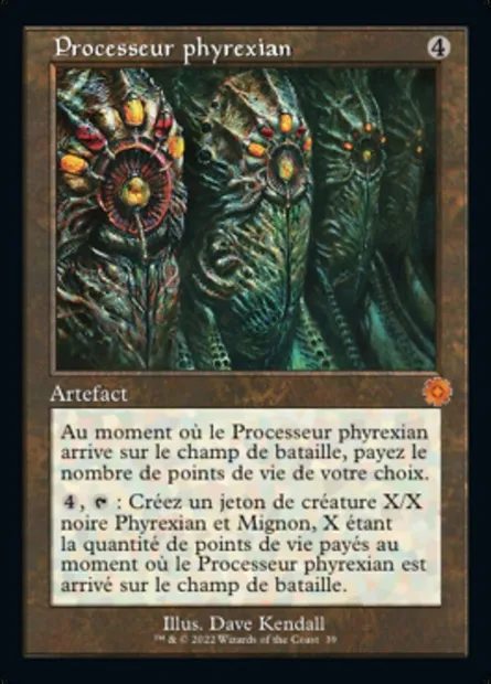 Processeur phyrexian, carte Magic BRR 39 — extension The Brothers' War Retro Artifacts