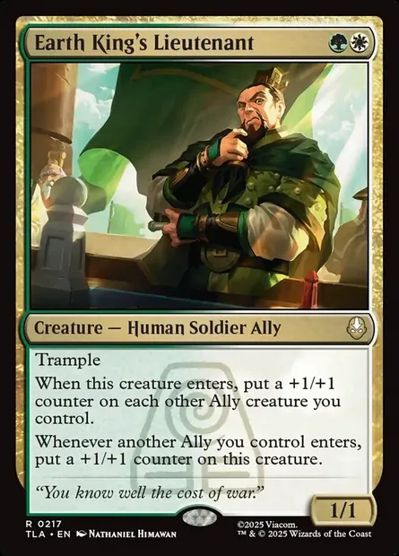 Earth King's Lieutenant, Magic card TLA 217 — Avatar: The Last Airbender set
