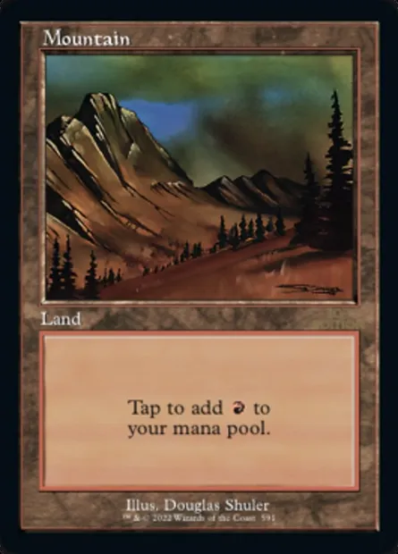 Mountain, Magic card 30A 591 — 30th Anniversary Edition set