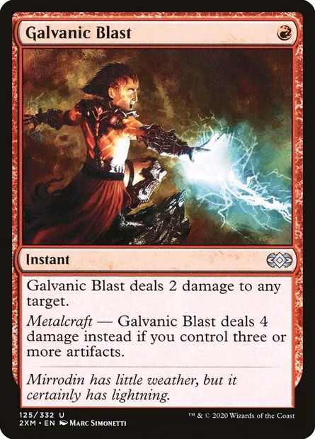 Galvanic Blast, Magic card 2XM 125 — Double Masters set