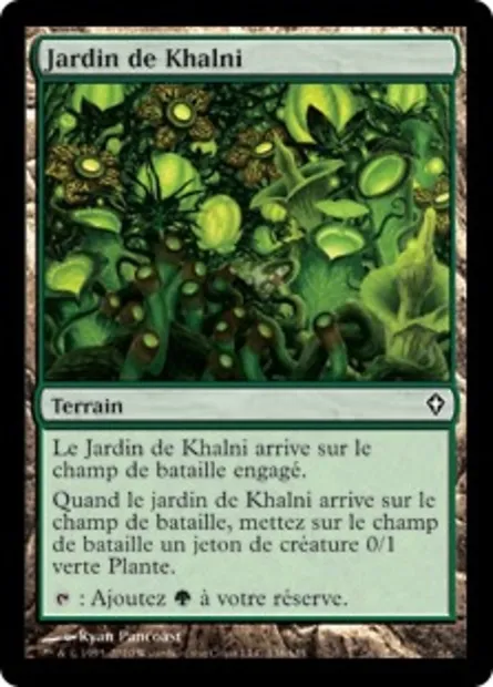 Jardin de Khalni, carte Magic WWK 138 — extension Worldwake
