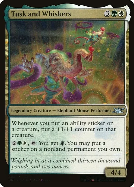 Tusk and Whiskers, Magic card UNF 468 — Unfinity set